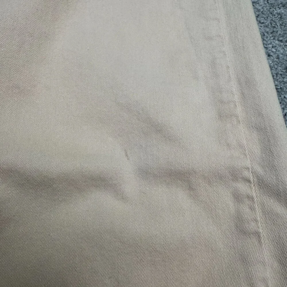 PAIGE Genesee High Rise Wide Leg Denim Jeans Size 28 Sandie Beige Tan Stretch - Picture 6 of 16